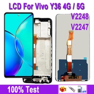 6.64“Original LCD Y36 for Vivo Y36 4G LCD V2247 Y36 Display Frame Screen for Vivo Y36 5G LCD V2248 S