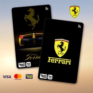 FERRARI TNG - TOUCH N GO STICKER SPIDERMAN CARD / ATM CARD STICKER COVER, TNG CARD, ATM CARD