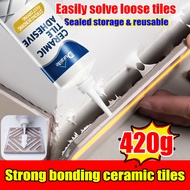👌Duralite tiles adhesive glue repair tiles grout sealant 420ml Fast Bonding Prevent Falling Tile rep