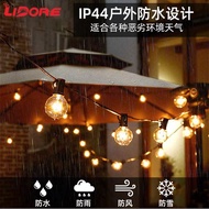 G40 Solar Led Light Bulb String Usb Luar Pesta Lampu Neon
