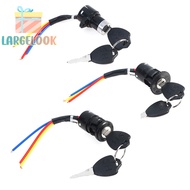 [largelookS] Universal Ignition Switch Key Power Lock For Electric Bicycle Electric Scooter [new]