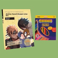 Naruto Shippuden Hand Drawn Coloring Book Anime Manga Characters Original Artwork Sketch Book Sakura