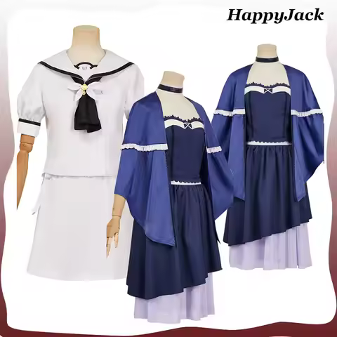 Kushima Kamome/Naruse Shiroha Cosplay Costume Women Dress White Uniform Outfits Fantasy Roleplay Hal
