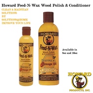 Howard Feed-N-Wax Wood Polish & Conditioner (8Oz/16Oz)Beeswax & Orange Oil