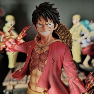 Lx Standing Luffy 27cm Double-Faced Carving One Piece Meteor Hat Group Gift GK Figure Ornaments