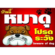 Vinyl Sign Fierce Dog This House Is Careful With Young Dogs Free Design Can Edit Text Choose Size Fr