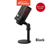 USB Condenser Microphone for PC Gaming, Computer Recording, Streaming, with Mute Button, Tabletop, P