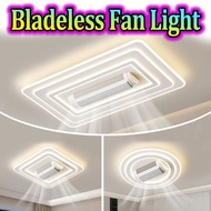 Bladeless Ceiling Fan anti-Flash Frequency DC Ceiling Fan (Tri-Color Light and Remote)