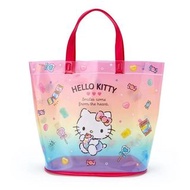 Japan Sanrio - Hello Kitty 日版 PVC 防水 沙灘袋 手挽袋 手提袋 側背袋 側揹袋 單肩包 水桶包 凱蒂貓 2021年款 (彩色)