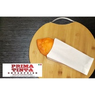 Empanada wrapper, Fries pouch. Greaseproof paper