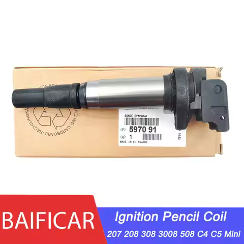 Brand Genuine Ignition Pencil Coil 597091 597064 For Peugeot 207 208 308 3008 1.6 Citroen C4 C5 1.6 