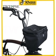 [TWTOPSE] 15L MINI Bicycle Basket For Brompton Folding Bike Fit 3SXITY PIKES 3 Holes Dahon Tern Fnhon Bag
