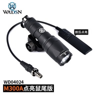 WADSN ไฟฉายยุทธวิธี M300A/M600C ความสว่างสูงกลางแจ้งแสงมือถืออลูมิเนียมกันน้ำไม่สามารถปรับโฟกัสได้