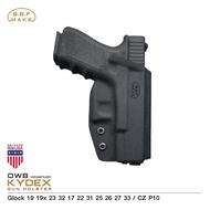 ซองพกนอก BBF Make holster Kydex Glock 19 19x 23 32 17 22 31 25 26 27 33 / CZ P10 วัสดุแผ่น Kydex นำเข้าจาก USA หนา 2.04 mm.