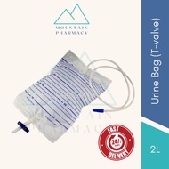 Sterile Urine Bag with T-valve 2L