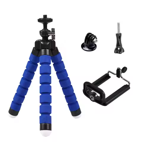 Mini Tripod for Gopro Hero 13 12 11 10 9 8 7 6 5 Black MAX Flexible Octopus Accessories for Action 3