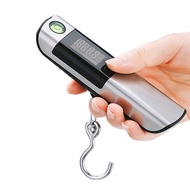 【High-quality】 50KG Portable Luggage Hook/Woven Scale LCD Backlight Screen Built-in Tape Measure Tra