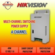 HIKVISION CCTV (World No. 1) POWER SUPPLY Multi-channel SMPS 48W12V1A 4 Channel DS-2FA1225-C4(UK)