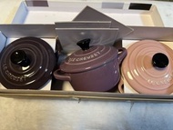 LC Le Creuset 讓藏 鑄鐵鍋 large flower plate crock 水晶球等