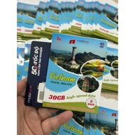 Vietnam Travel SIM 5-day 30GB High Speed 4G/5G Data Package