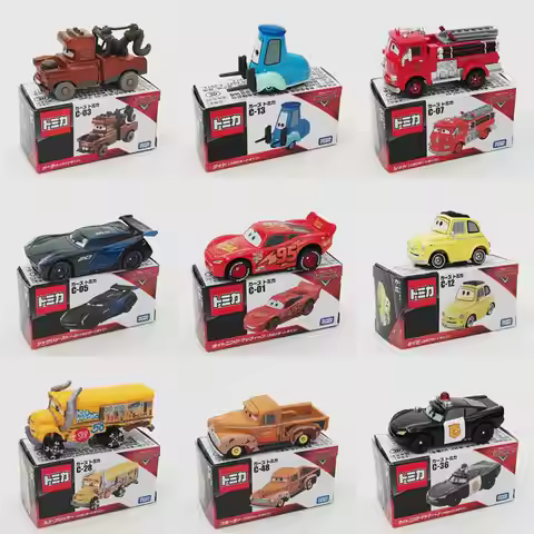 New Takara Tomy Tomica Disney Mcqueen Pixar Cars Century Model Toys Diecast Miniature Scale Game Rac