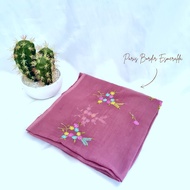 Hijab Paris Premium Segi Empat Jilbab Square Kerudung Segi Empat Bordir Elmeralda