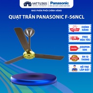 Quạt trần Panasonic F-56NCL/F-56NCL-S 3 cánh màu đồng cổ điển sang trọng công suất 70W hộp số loại n
