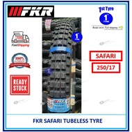tayar motor TAYAR FKR MOTORCYCLE TYRE SAFARI (MOTOR CROSS) 250-17, 2.50-17 TUBELESS [ TAYAR 2021 ]