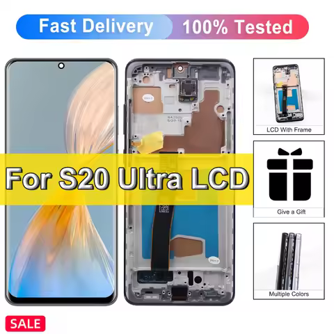 TFT S20 Ultra, for Samsung Galaxy S20 Ultra 5G LCD Display G988 Digital Touch Screen Replacement Dig