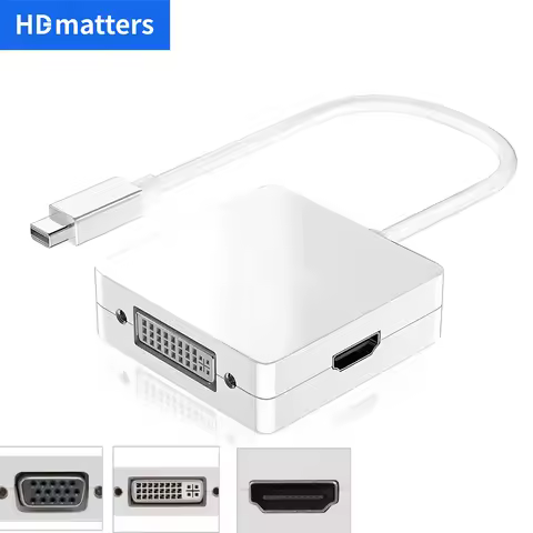 Mini DP to HDMI DVI VGA Cable mini displayport VGA HDMI for MacBook Pro Air Apple iMac Mini Display 