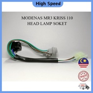 MODENAS MR3 KRISS 110 MR3 KRISS110 MR3 HEAD LAMP SOCKET HEAD LIGHT SOCKET SOKET LAMPU DEPAN HOLDER R