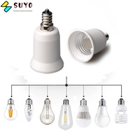 SUYO Bulb Base, PBT Screw E12 to E27 Lamp Holder, White Bulb Socket 220V 6A Lamp Adapter Converter F