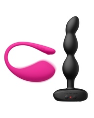 Ridge Vibrator Anal Beads Dildo Vibrators for Women Men Pleasure+LOVENSE Lush 3 Mini Wearable Bullet