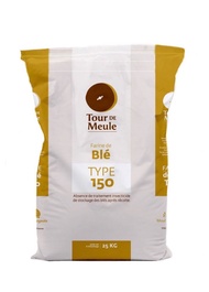 แป้งโฮลวีทฝรั่งเศส Moulin Bourgeois T150 Stone Ground Whole Wheat Flour กระสอบ 25 kg. (01-7713-12)