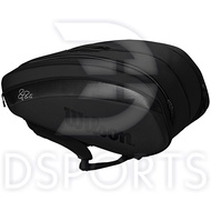 WILSON ROGER FEDERER DNA BLACK RF R 12 PACK ( TENNIS BAG TAS TENIS ) - IZZSHOP7