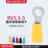 Copper Nose Round O-Type Terminal Round Pre-Insulated RV5-5RV5.5-5 Cold Pressed Terminal PINI