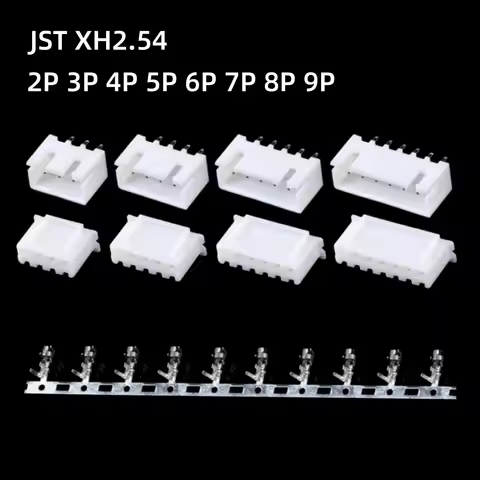 10pairs JST XH2.54 2/3/4/5 Pin Terminals Plastic Shell Male Plug Female Socket Wire Connector XH 2.5