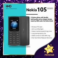 [ 100% Original 1 Year Nokia Wrrty ]  NOKIA 105 2G 2023 (Dual Sim / Radio/ Features Phone) - Murah /
