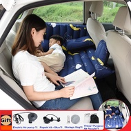 Inflatable Car Air Bed Car Air Mattress Car Air Bed For SUV Foldable Air Bed Car Cushion(w/Air pump)