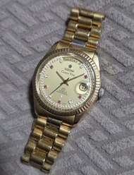 Titoni Cosmo King 梅花金錶 25 Jewels Swiss Made Watch 手錶