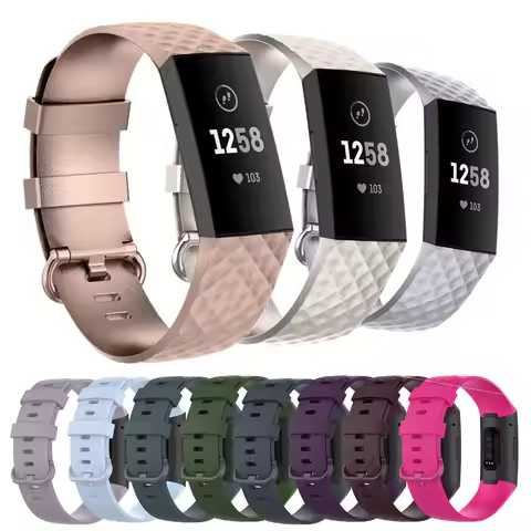 High Quality Watch Strap For Fitbit Charge 4 Bracelet Sport Watch Bands Silicone Wristband For Fitbi