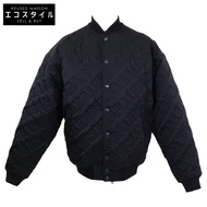Balenciaga [Excellent Condition/Domestically Authorized] 606756 All-Over Logo Quilted Jacket, Size 4