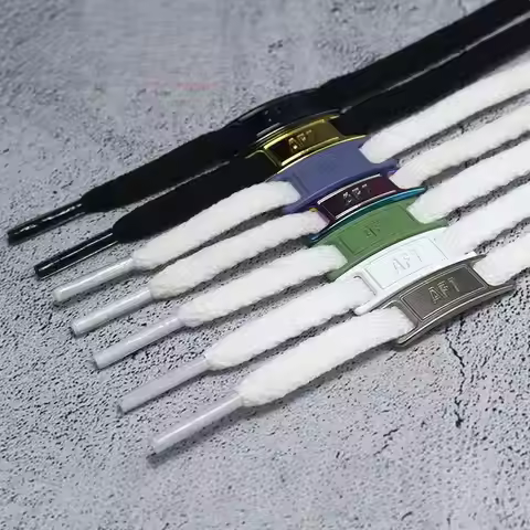4Pcs Combination AF1 Shoelaces Black White Original laces and Shoe Decoration Suit Sneaker Shoelace 
