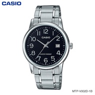 CASIO STANDARD นาฬิกาผู้ชาย สายสแตนเลส รุ่น MTP-V002D-1B MTP-V002D-7B