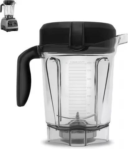 2L Blender Cup 64oz Low-Profile For Vitamix 750 780 E320 E310 5200 5000 6300 7500 vm0100 vm0101vm 01