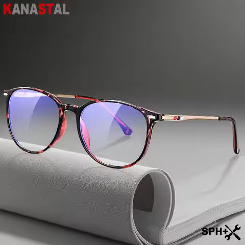 Women Prescription Reading Glasses Men Blue Light Blocking Myopia Eyewear CR39 Optical Lens Computer