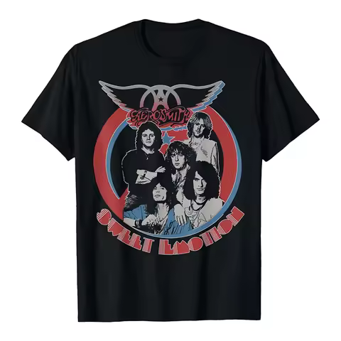 Aerosmith Aerosmith American Hard Rock Band Direct Injection Loose Men's Women's Short Sleeve T-Shir