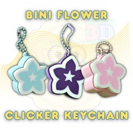 3D Printed BINI Flower Clicker Keychain BINI Logo Clicker Keychain
