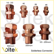 ⚋ ∰ Solderless Connector Split Bolt Connector size #8, #6, #4, #2, 1/0, 2/0, 3/0, 250 mcm