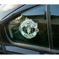 Cutting sticker Car manchester united logo Club Ball Car Glass sticker Cool Car Mirror sticker ok